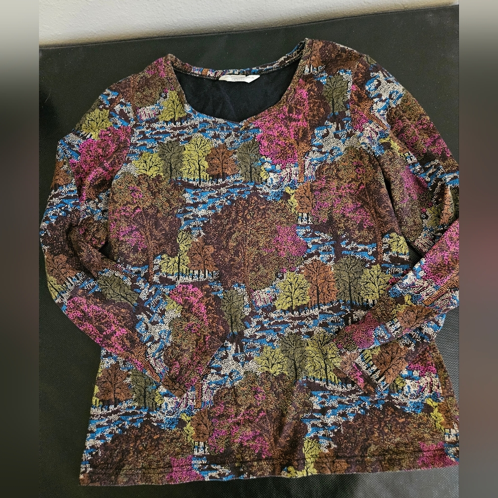 Multicolor Patterned Women's Top